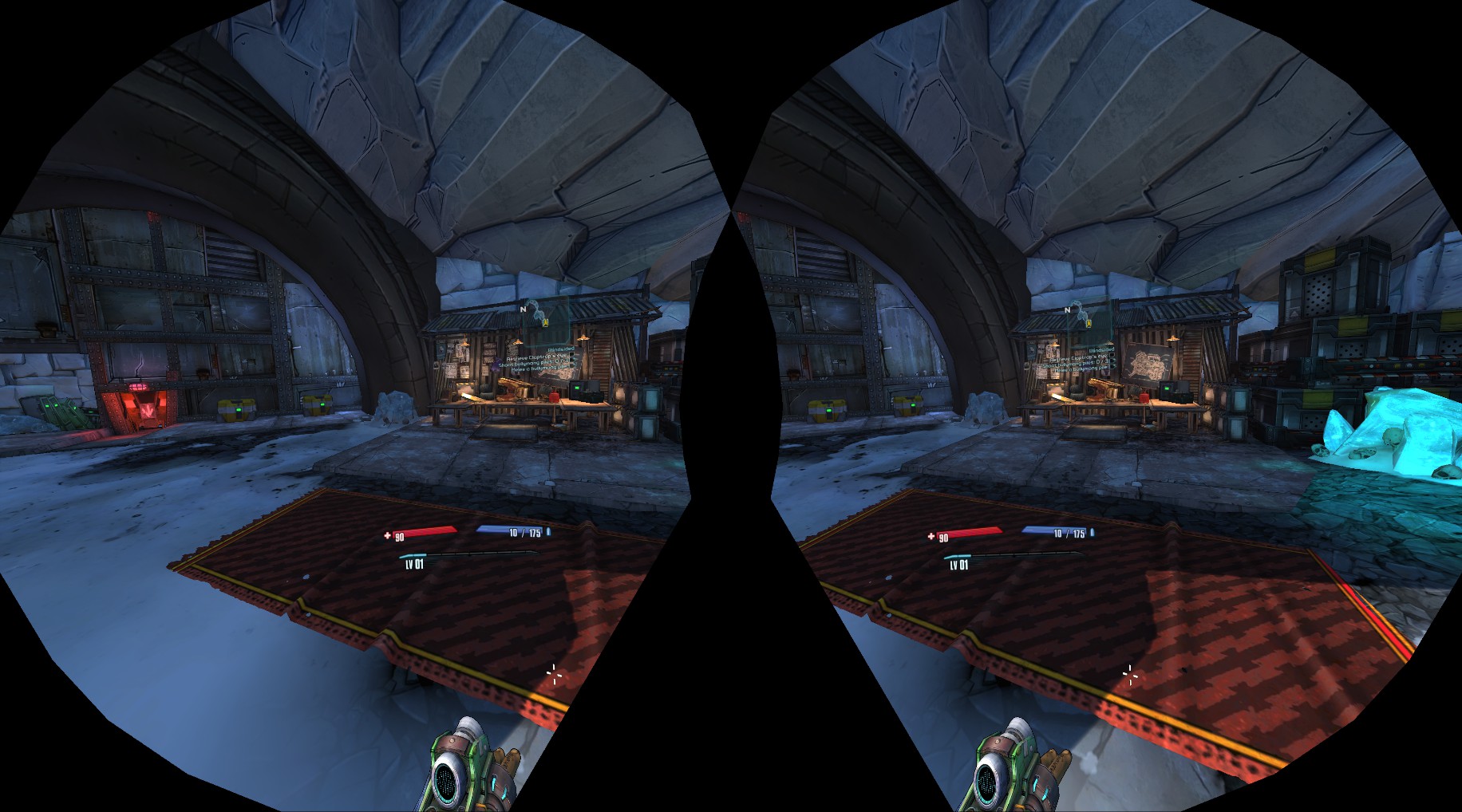 Borderlands 2 VR distorted images per eye