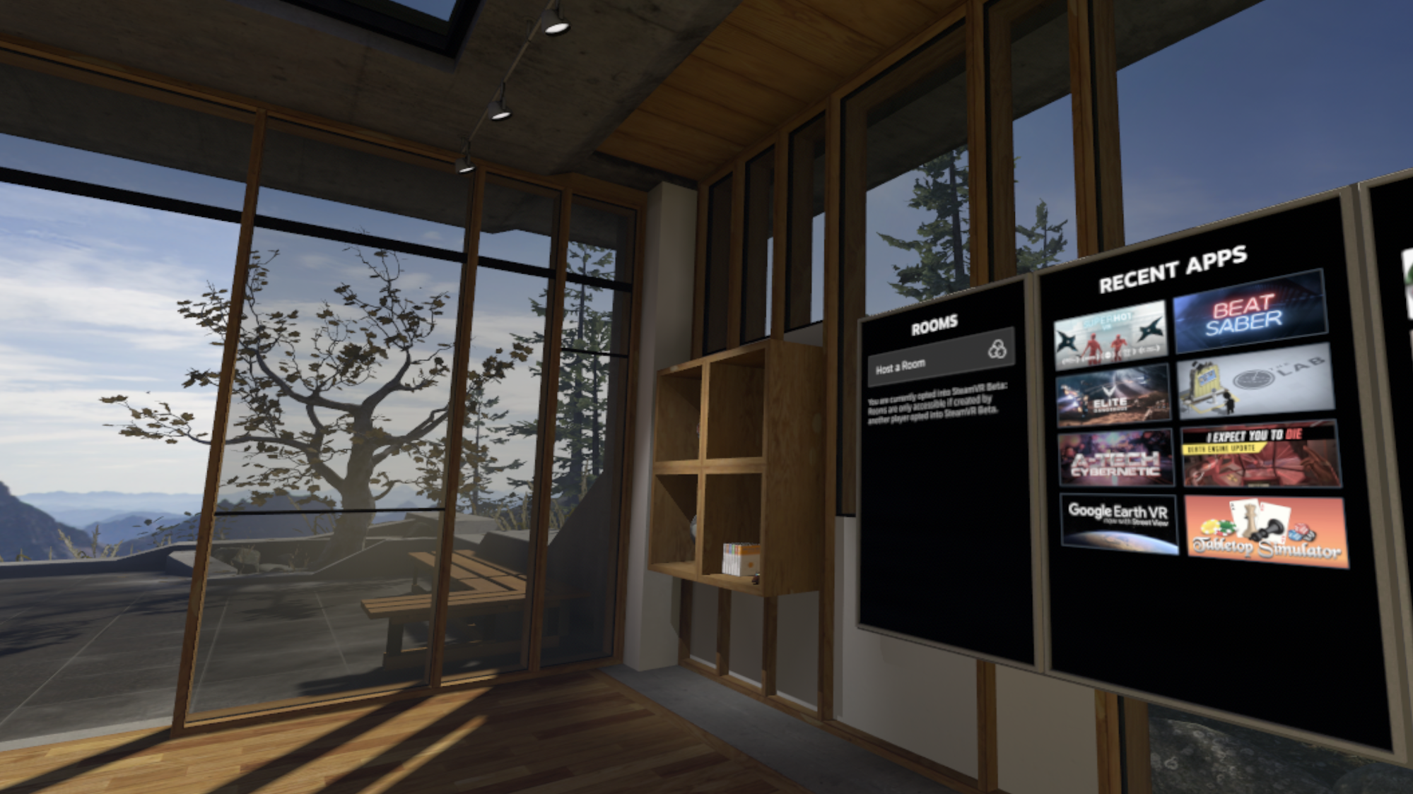 Inside your “home” you can set up displays of Steam (friends, games, etc.) and display some virtual goods.
