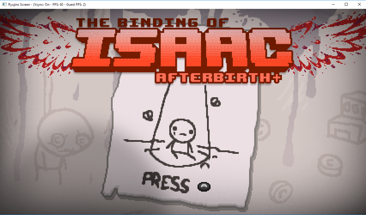 The Binding of Isaac working on Ryujinx for the first time