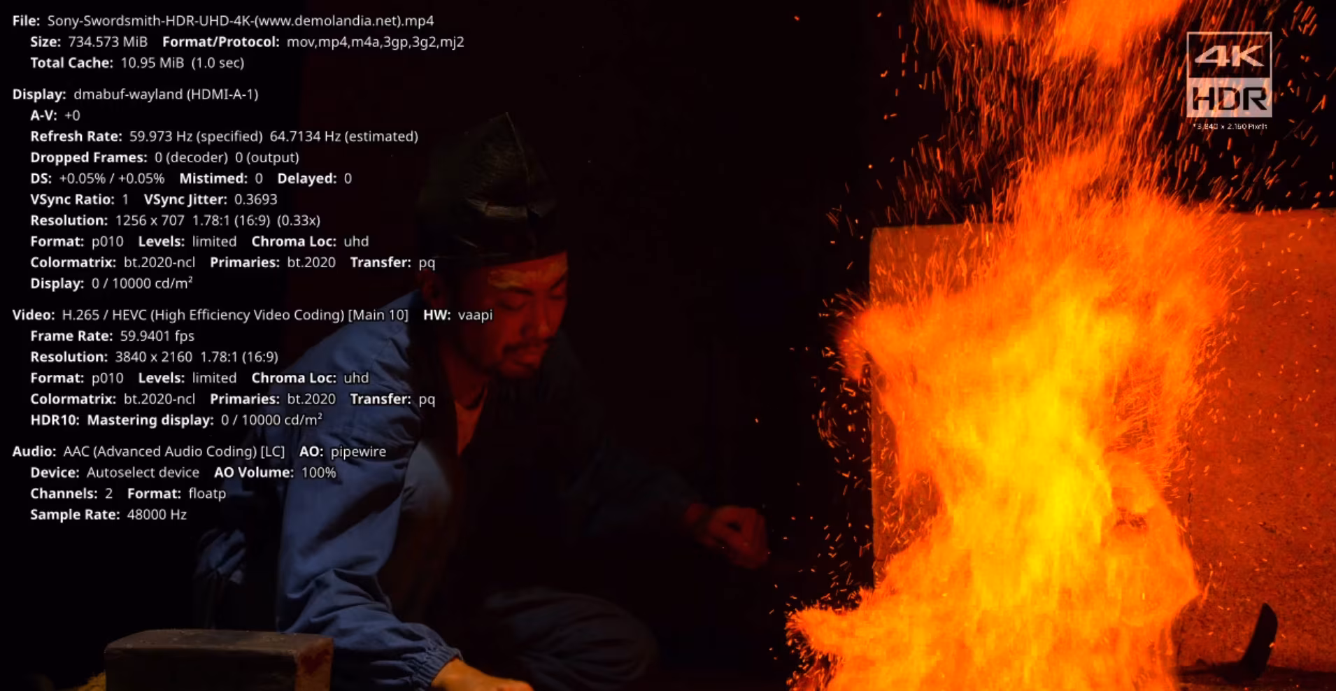 Buttery smooth 4k hdr 60 fps video playback on the Lattepanda Iota