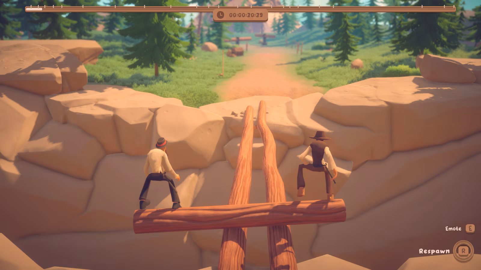 Log Riders running on Linux