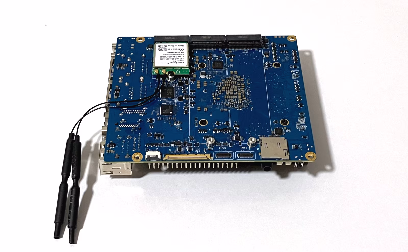 OrangePi 6 Plus bottom view with wifi