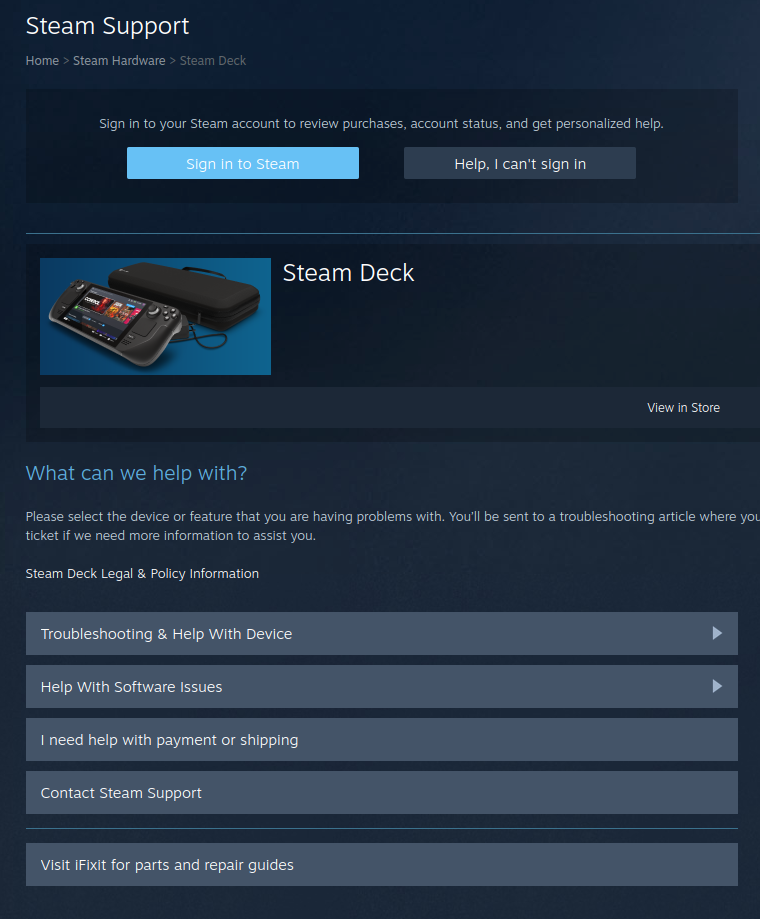 Official Steam Deck repair centers are now open